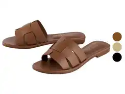 Lidl esmara Leren dames sandalen aanbieding