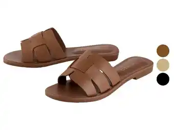 Lidl esmara Leren dames sandalen aanbieding