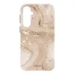 MediaMarkt MIO By Mobilize Magsafe Compatible Telefoonhoesje Voor Samsung A16 Gold Marble aanbieding
