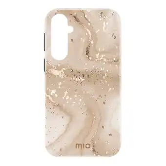 MediaMarkt MIO By Mobilize Magsafe Compatible Telefoonhoesje Voor Samsung A16 Gold Marble aanbieding