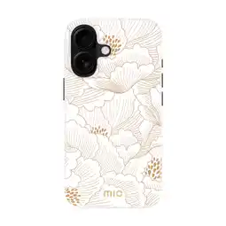 MediaMarkt MIO By Mobilize Magsafe Compatible Telefoonhoesje Voor Apple Iphone 16 White Roses aanbieding
