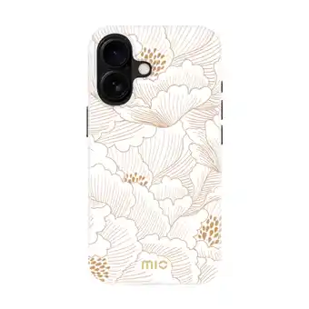 MediaMarkt MIO By Mobilize Magsafe Compatible Telefoonhoesje Voor Apple Iphone 16 White Roses aanbieding