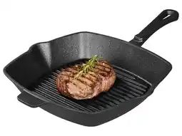 Lidl GRILLMEISTER Gietijzeren grill- of braadpan 25 cm aanbieding