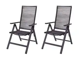 Lidl LIVARNO home 2 verstelbare tuinstoelen Miami aanbieding
