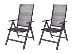 Lidl LIVARNO home 2 verstelbare tuinstoelen Miami aanbieding