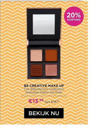 ICI Paris XL Be Creative Make Up The Wanderlust Collection Eyeshadow Palette Abu Dhabi 20% Korting aanbieding