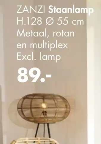 Casa Staanlamp 128x55 cm aanbieding