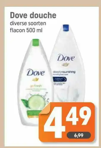 Dagwinkel Dove Douche aanbieding