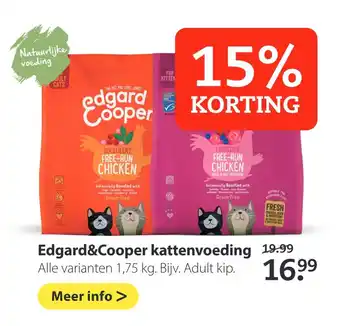 Pets Place Edgard&cooper kattenvoeding 1.75 kg aanbieding