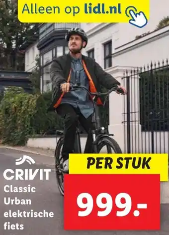 Lidl CRIVIT Classic Urban elektrische fiets aanbieding