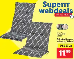 Lidl LIVARNO home Tuinstoelkussen Valencia/ Miami aanbieding