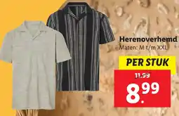 Lidl Herenoverhemd aanbieding