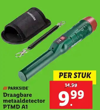 Lidl PARKSIDE Draagbare metaaldetector PTMD A1 aanbieding
