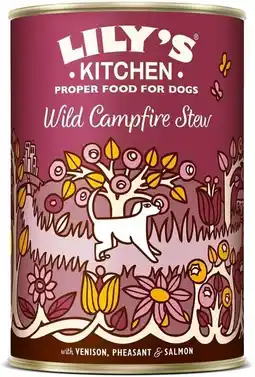Amazon Lily's Kitchen Volwassen Wild Campfire Stew natvoer voor honden (6 x 400 g) aanbieding