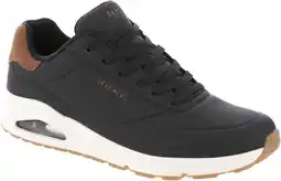Amazon Skechers heren sneakers, Zwarte Durabuck kastanjesuède mesh trim, 45 EU aanbieding