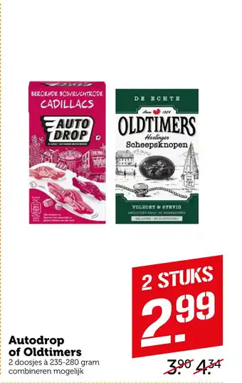 Coop Autodrop of oldtimers 235-280 gram aanbieding