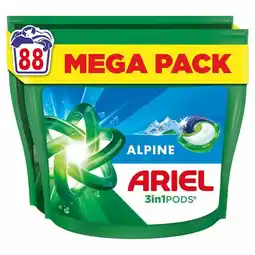Plein.nl Ariel 3in1 Wasmiddel Pods Alpine 88 aanbieding
