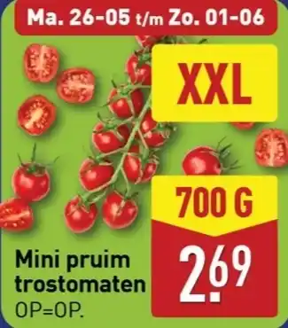 ALDI Mini pruim trostomaten aanbieding