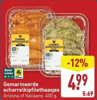 ALDI Gemarineerde scharrelkipfilethaasjes aanbieding