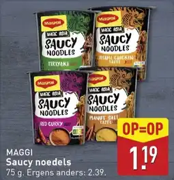 ALDI Saucy noedels aanbieding