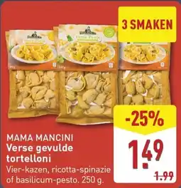 ALDI Mama mancini verse gevulde tortelloni aanbieding
