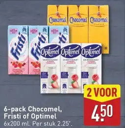 ALDI 6 pack Chocomel, Fristi of Optimel aanbieding