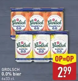 ALDI Grolsch 0.0% bier aanbieding