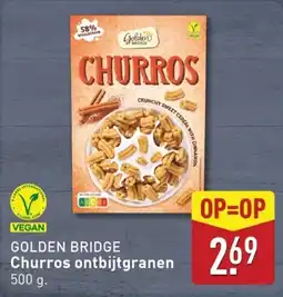 ALDI Golden bridge churros ontbijtgranen aanbieding
