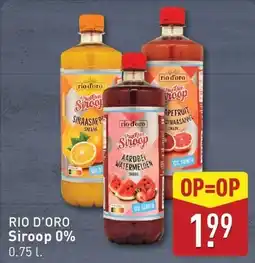 ALDI Rio d'oro siroop 0% aanbieding