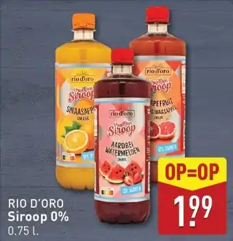 ALDI Rio d'oro siroop 0% aanbieding