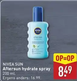 ALDI Nivea sun Aftersun hydrate spray aanbieding