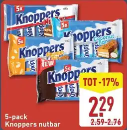 ALDI 5 pack knoppers nutbar aanbieding