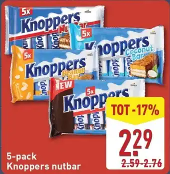 ALDI 5 pack knoppers nutbar aanbieding