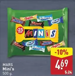 ALDI Mars mini's aanbieding