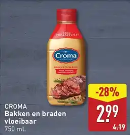 ALDI Croma Bakken en braden vloeibaar aanbieding