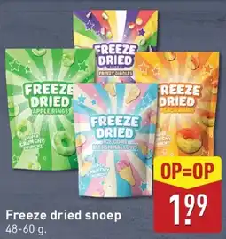 ALDI Freeze dried snoep aanbieding