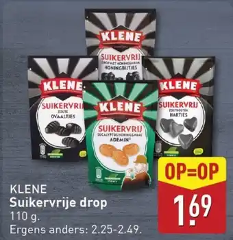 ALDI Klene suikervrije drop aanbieding