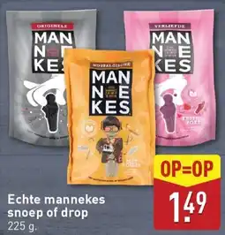 ALDI Echte mannekes snoep of drop aanbieding