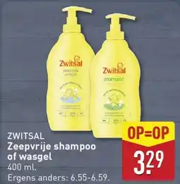 ALDI Zeepvrije shampoo of wasgel aanbieding