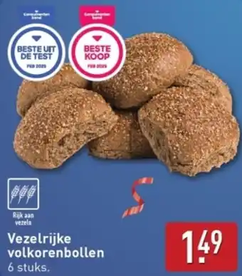 ALDI Vezelrijke volkorenbollen aanbieding