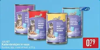 ALDI Juliet kattenbrokjes in saus aanbieding