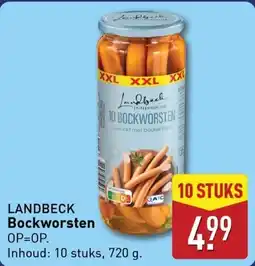 ALDI Landbeck bockworsten aanbieding