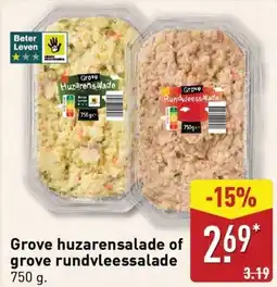 ALDI Grove huzarensalade of grove rundvleessalade aanbieding