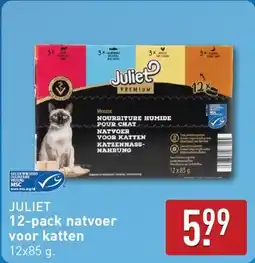 ALDI 12 pack natvoer voor katten aanbieding