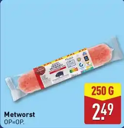ALDI Metworst aanbieding