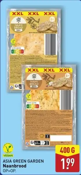 ALDI Asia green garden naanbrood aanbieding