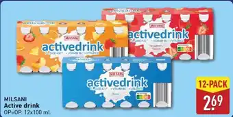 ALDI Milsani active drink aanbieding