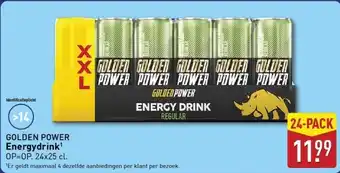ALDI Golden power energydrink aanbieding
