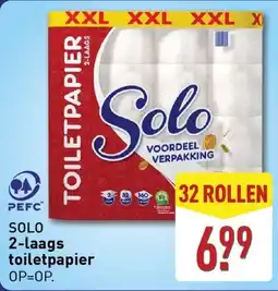 ALDI Solo 2 laags toiletpapier aanbieding
