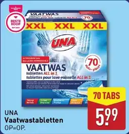 ALDI Una vaatwastabletten aanbieding
